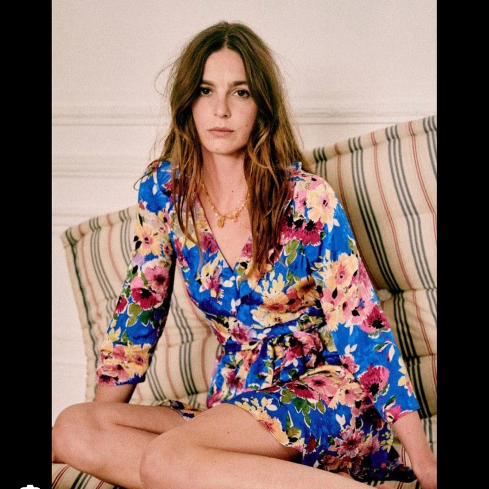 Sezane Asianne dress size 46